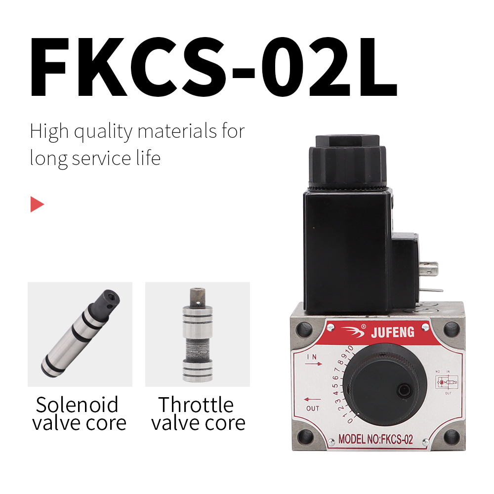 JUFENG Hot Selling Best Quality Hydraulic FKCS Series Laminated Flow Solenoid Valve